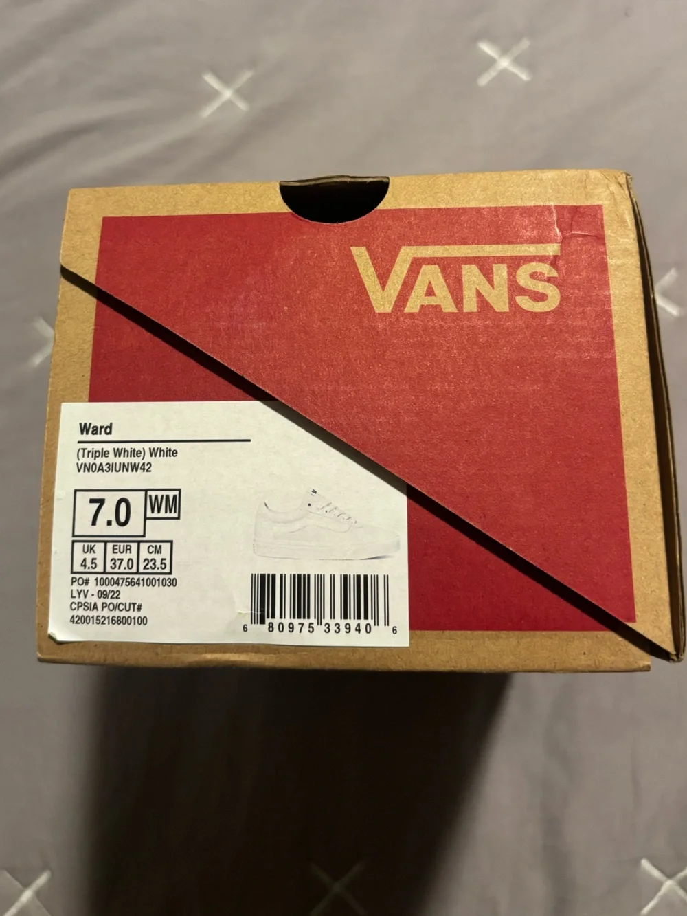 White Vans Size 7